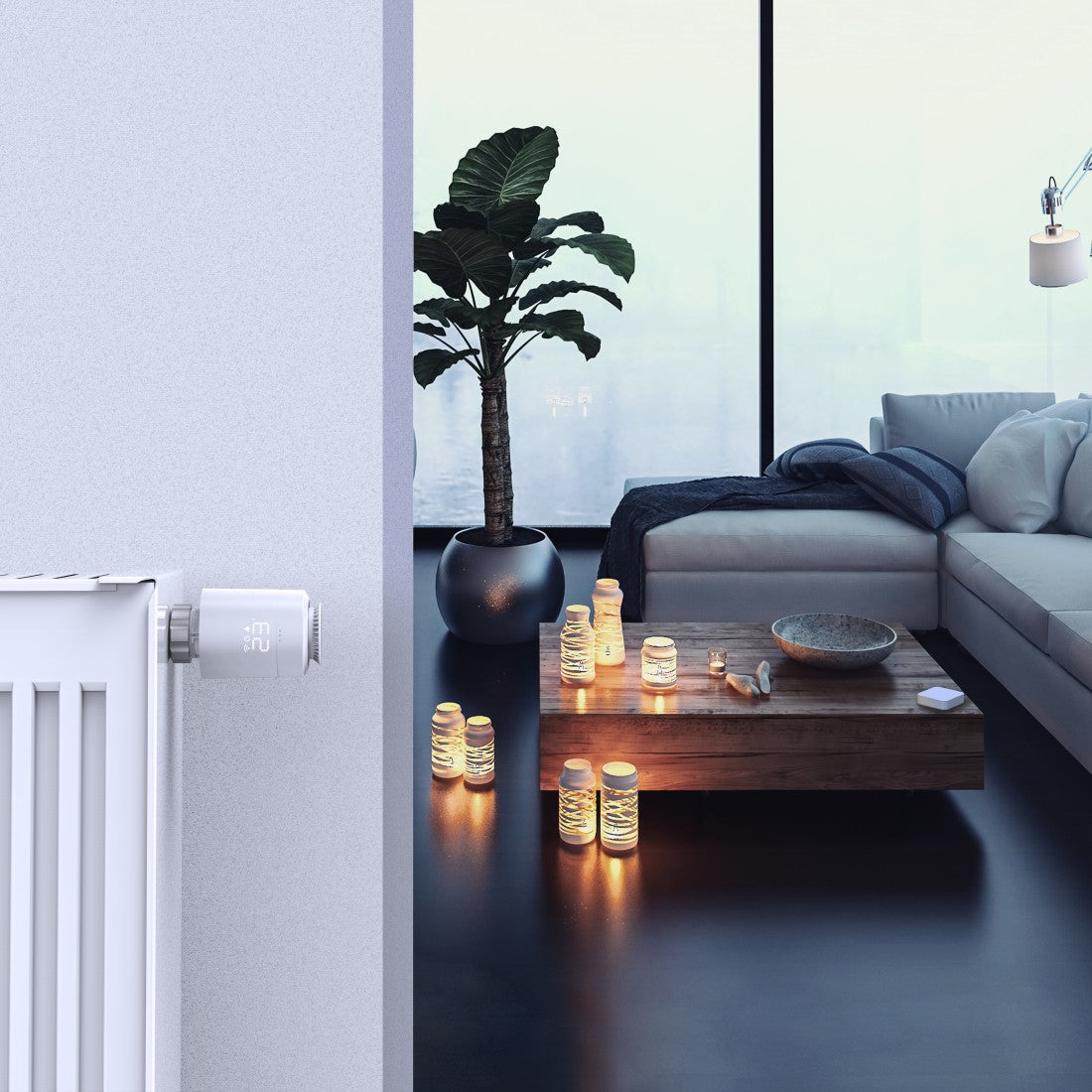 HAMA heater control starter kit (2 Thermostat Radiators + Control Center)