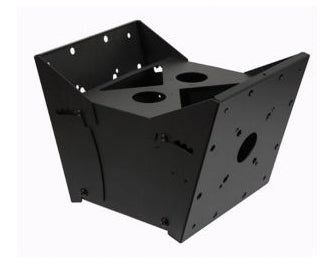 Peerless Modular Series MOD-FPMD2 - Componente de montaje (2 placas de interfaz, adaptador de doble poste) - para 2 pantallas planas - Revestimiento negro sin brillo - Tamaño de pantalla: 46"-90" - Interfaz de montaje: 200 x 200 mm