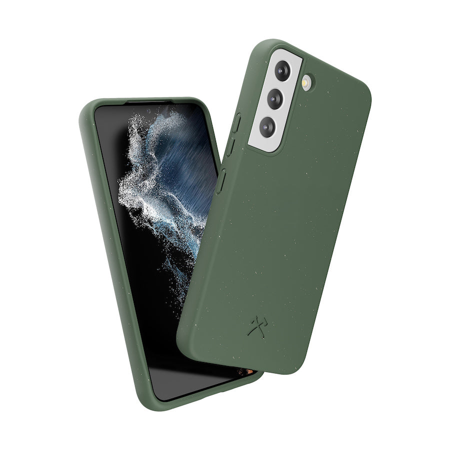 Bio Case WOODCESSORIES for Samsung S22 - Midnight Green