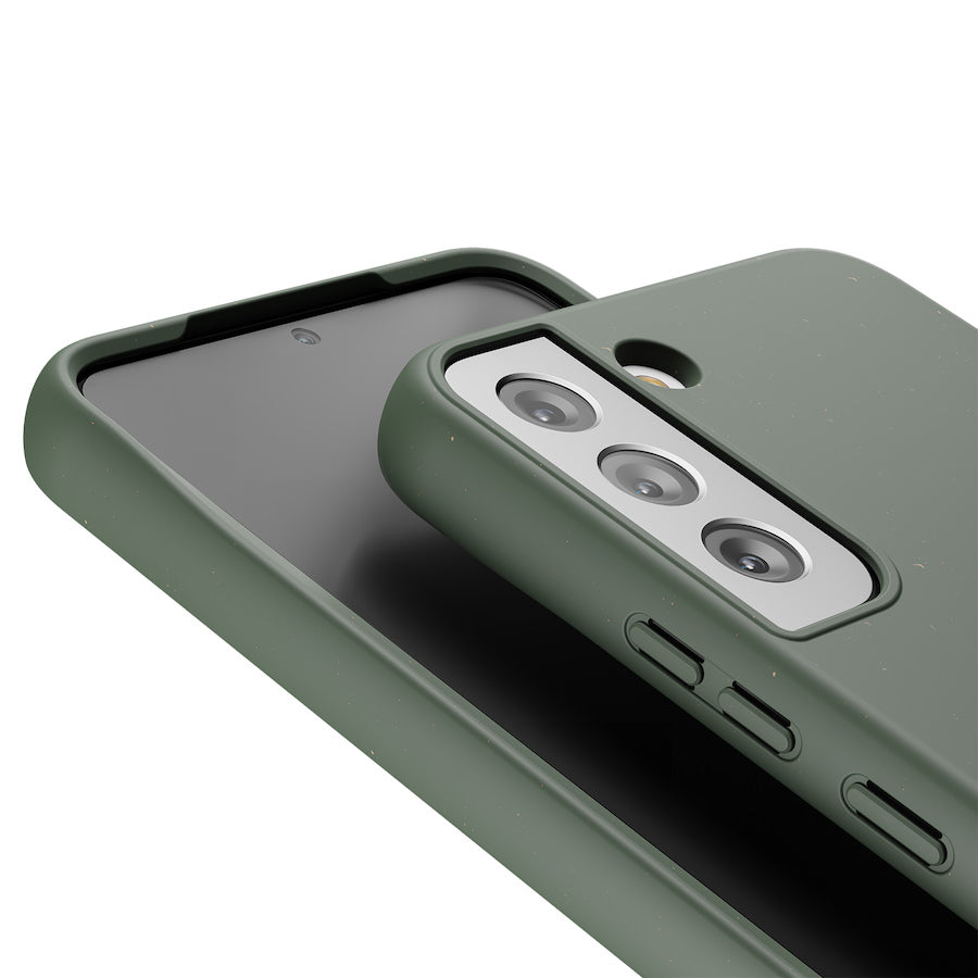 Bio Case WOODCESSORIES for Samsung S22 - Midnight Green