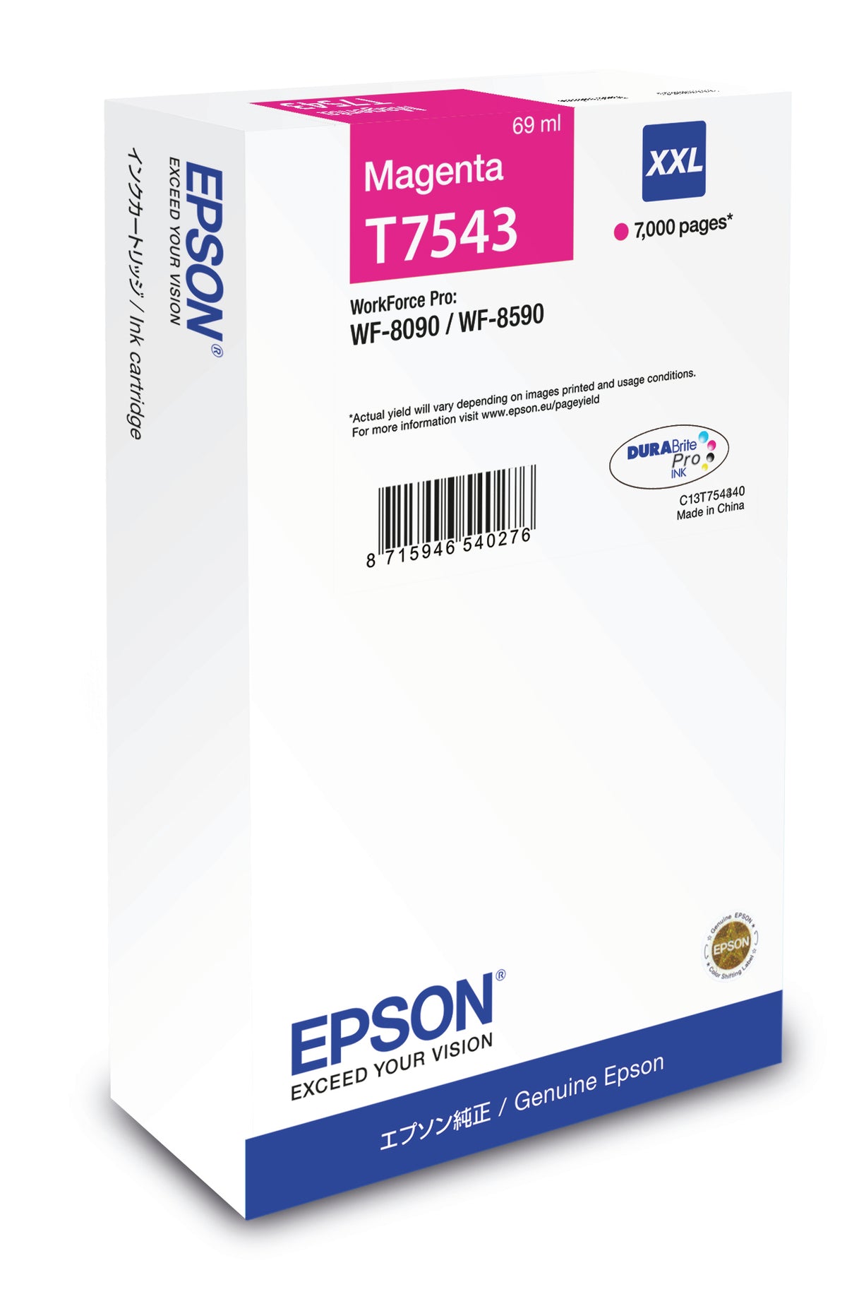 EPSON MAGENTA XXL INK WF-8090/WF-8590