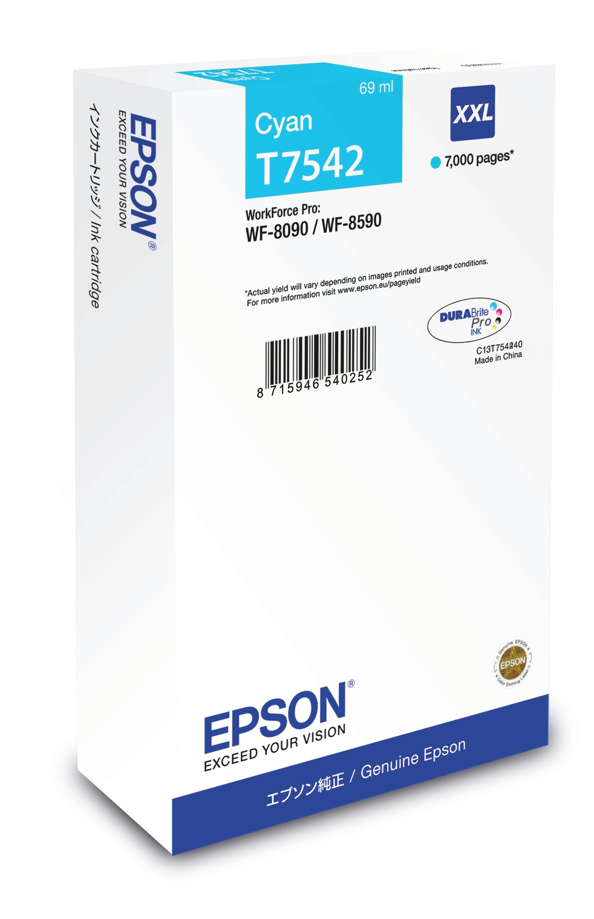 EPSON BLUE XXL INK WF-8090/WF-8590