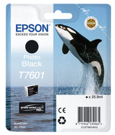 Epson T7601 - 26 ml - black photo - original - blister - ink cartridge - for SureColor P600, SC-P600