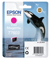 Epson T7603 - 26 ml - bright magenta - original - blister pack - ink cartridge - for SureColor P600, SC-P600