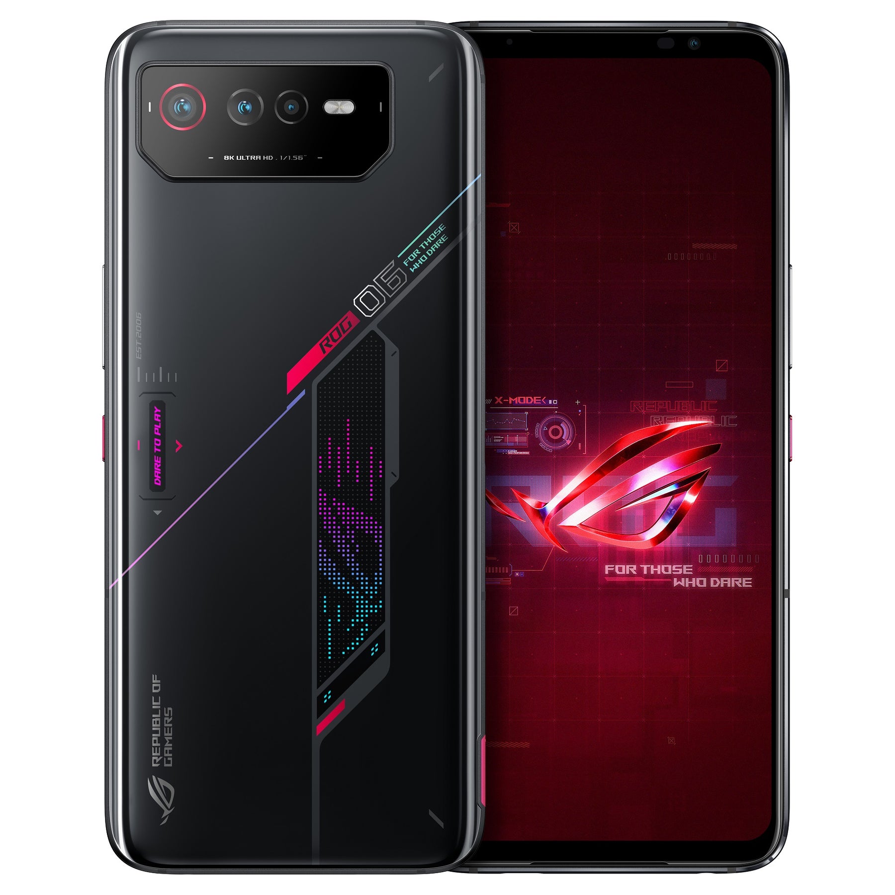Teléfono inteligente Asus ROG Phone 6, 6.78" 165Hz, 16GB, 512GB, 50MP+13MP+12MP, Android 12, negro brillante