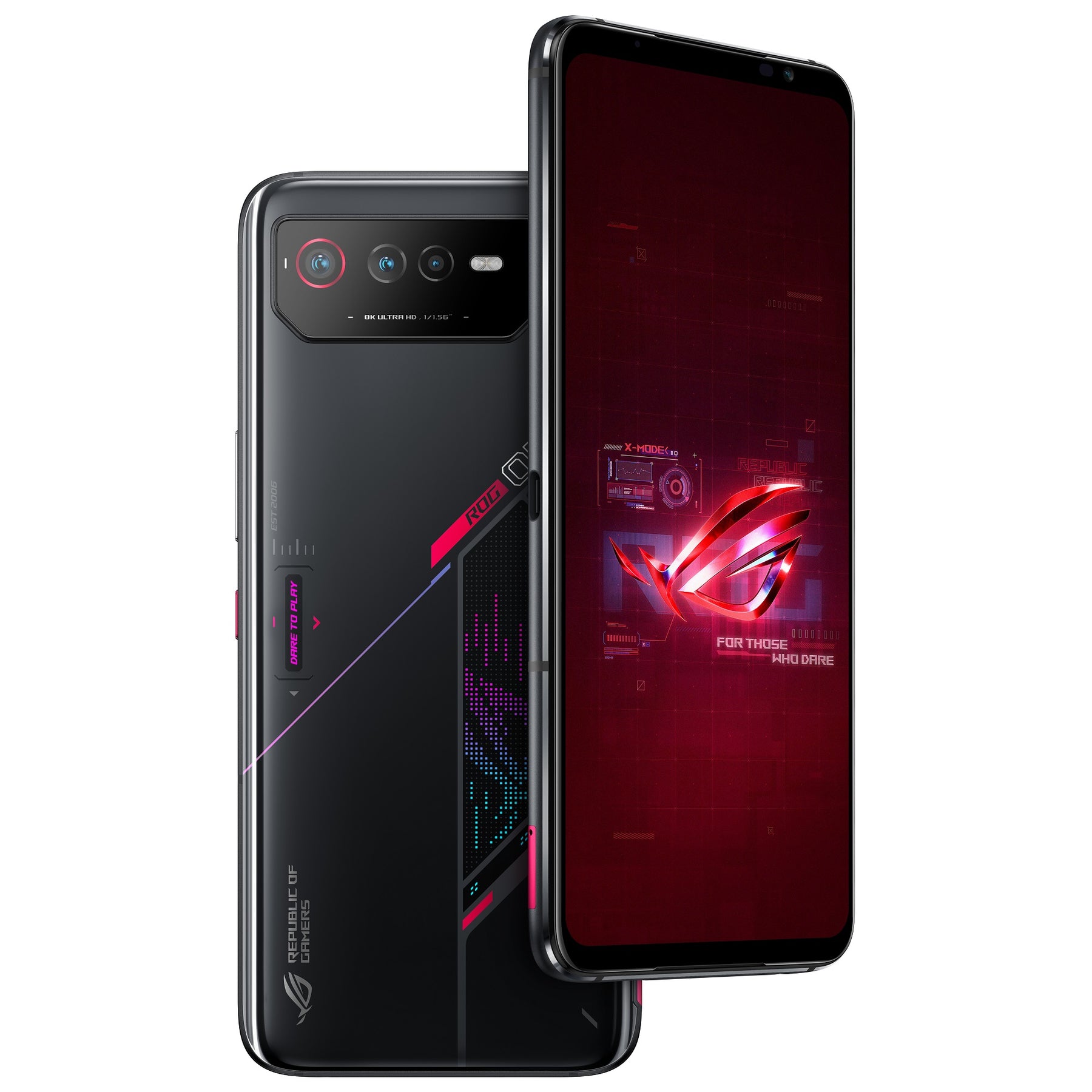 Teléfono inteligente Asus ROG Phone 6, 6.78" 165Hz, 16GB, 512GB, 50MP+13MP+12MP, Android 12, negro brillante