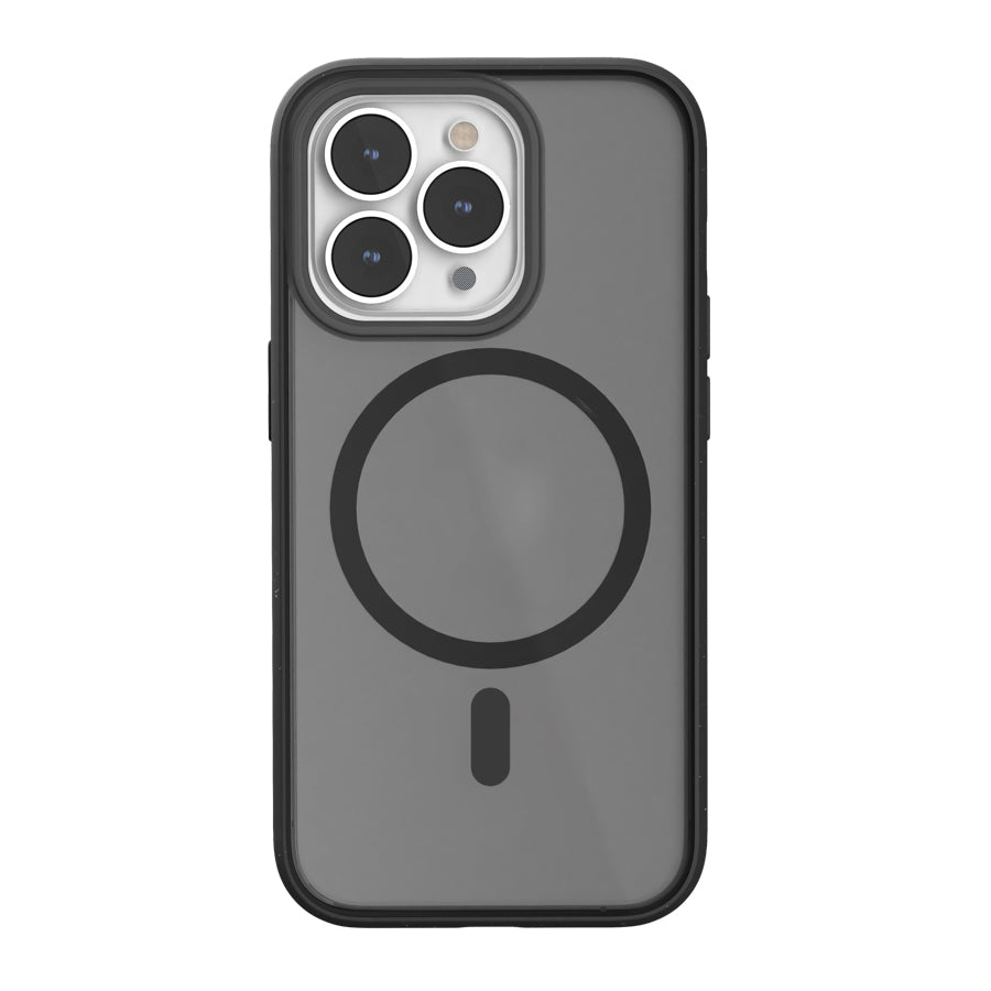 Woodcessories Clear Case MagSafe Black/Biomaterial Case for iPhone 14 Pro Max