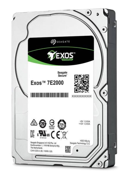 Seagate Exos 7E2000 ST2000NX0243 - Disco duro - 2 TB - interno - 2,5" SFF - SATA 6Gb/s - NL - 7200 rpm - búfer: 128 MB