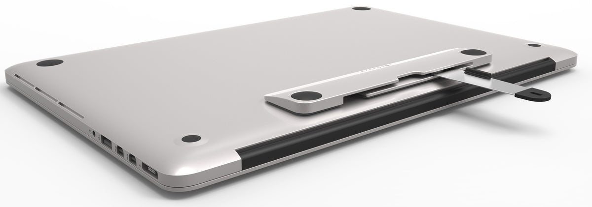 Compulocks The Blade Tablet / Laptop / MacBook Universal Security Lock (Candado de cable no incluido) - Soporte de seguridad - Plateado