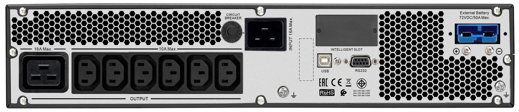 APC Easy UPS EN LÍNEA SRV RM Ext. Runtime 3000VA 230V con Rail kit Batt pack