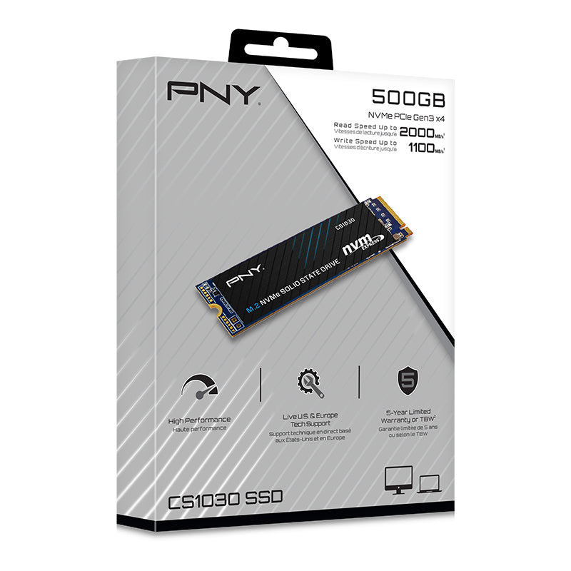 SSD M.2 PCIe NVMe PNY 500GB CS1030 (M280CS1030-500-RB)