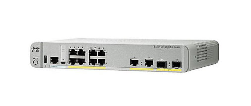 Cisco Catalyst 3560CX-8TC-S - Switch - Managed - 8 x 10/100/1000 + 2 x Gigabit SFP combo - desktop, rail mountable, DIN rail mountable, wall mountable