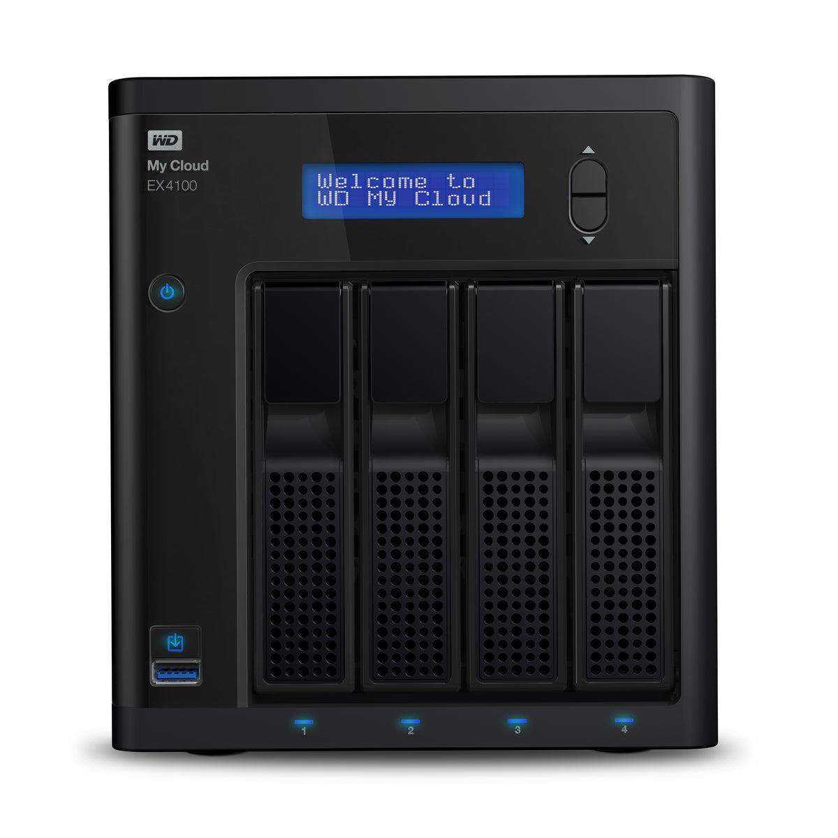 WD My Cloud EX4100 WDBWZE0240KBK - NAS Server - 4 bays - 24 TB - HDD 6 TB x 4 - RAID (hard disk expansion) 0, 1, 5, 10, JBOD, 5 hot spare - RAM 2 GB - Gigabit Ethernet - iSCSI assistance