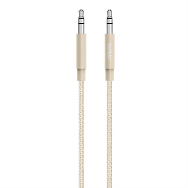Belkin MIXIT Aux Cable - Audio Cable - Male Stereo Mini Port to Male Stereo Mini Port - 1.22m - Gold
