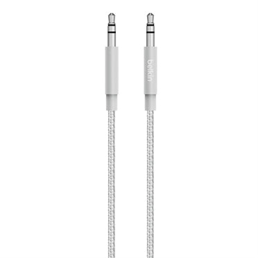 Belkin MIXIT Aux Cable - Audio Cable - Male Stereo Mini Port to Male Stereo Mini Port - 1.22m - Silver