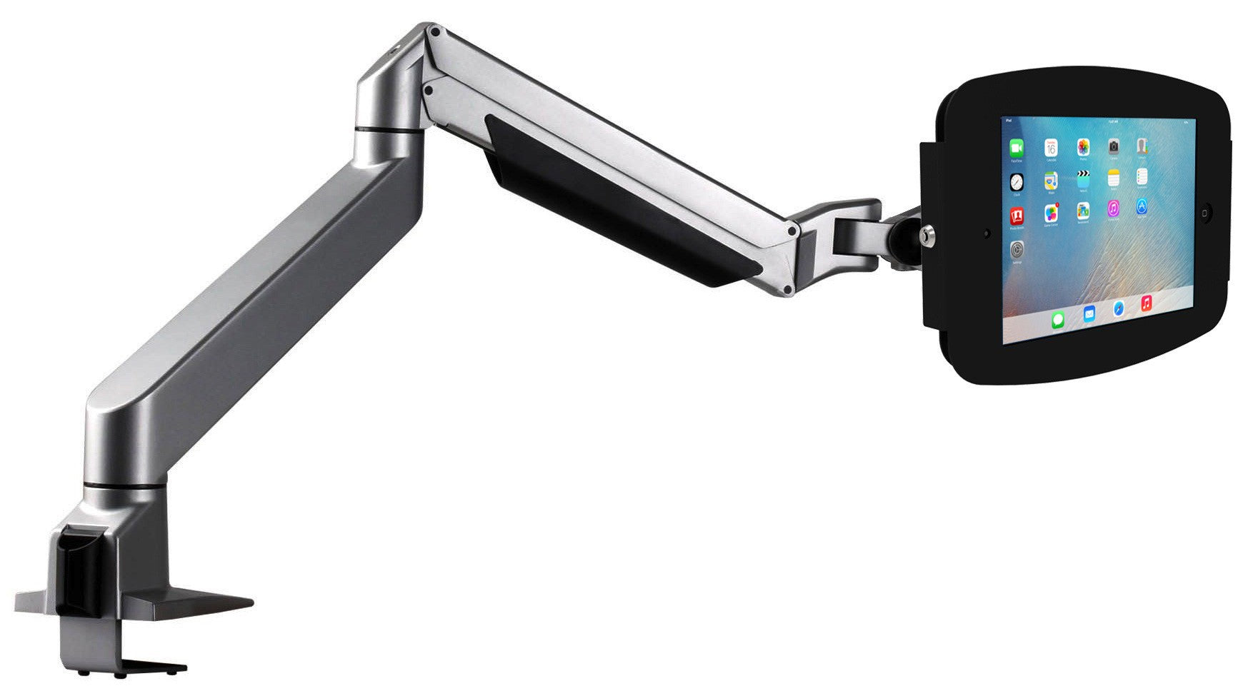 Compulocks Space Reach iPad Mini Counter Top Articulating Arm Black - Mounting kit (articulating arm, executive case) - for tablet - black - mounting interface: 100 x 100 mm - Desktop computer - for Apple iPad mini (1st generation ), iPad m