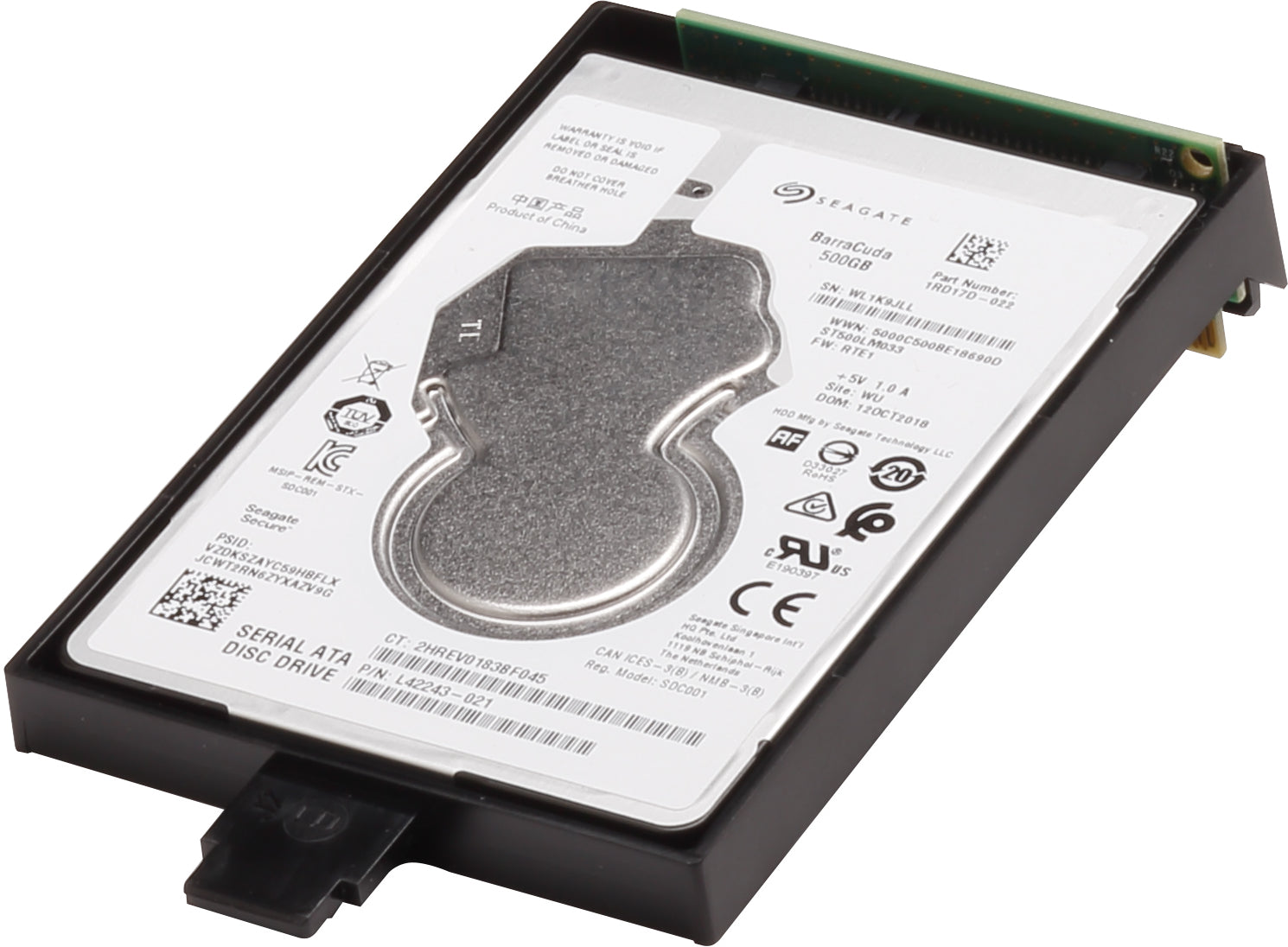 HP High Performance Secure Hard Disk - Disco rígido - interna - para LaserJet Enterprise M554, M555, LaserJet Managed MFP E72430