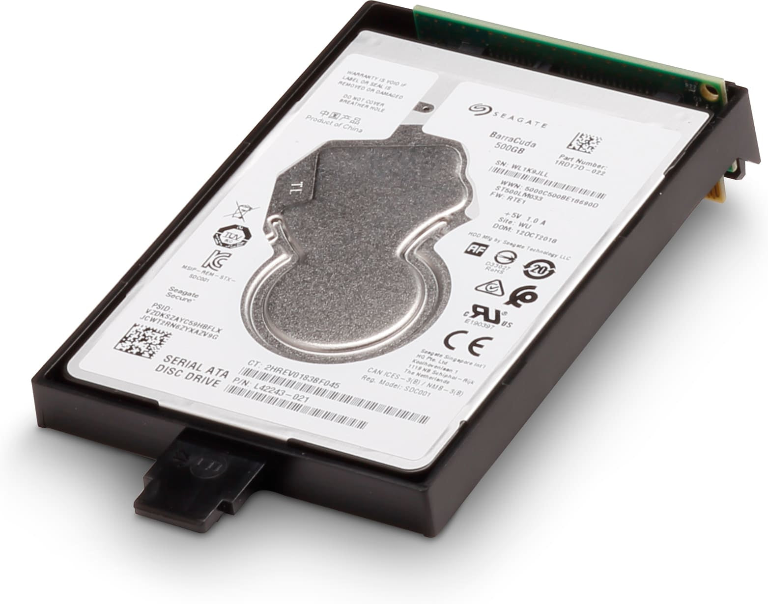 HP High Performance Secure Hard Disk - Disco rígido - interna - para LaserJet Enterprise M554, M555, LaserJet Managed MFP E72430