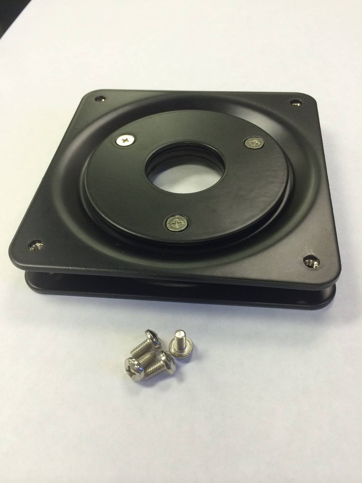 Compulocks VESA Rotating Plate for Counter Top / Wall Mount Black - Mounting Component (Rotating Plate) - Steel - Black - Wall Mountable, Countertop