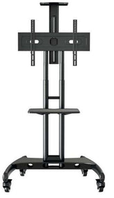 Peerless Tru Vue TRVT561 Carro móvil de altura ajustable - Carro - Para pantalla LCD - Negro mate - Tamaño de pantalla: 32"-75"