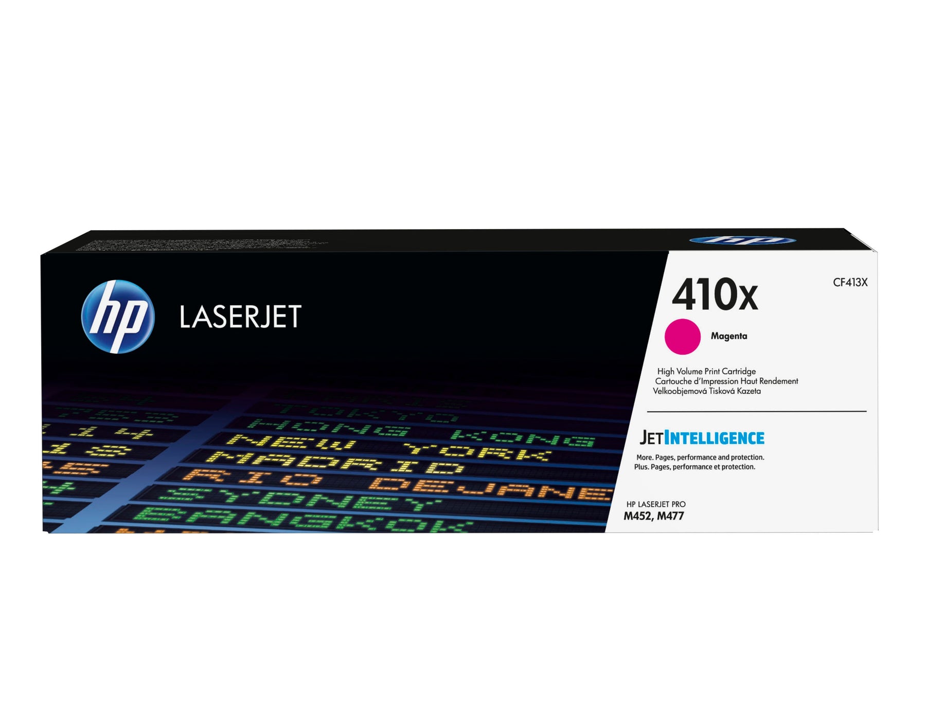 HP 410X - Alto Rendimento - magenta - original - LaserJet - cartucho de toner (CF413X) - para Color LaserJet Pro M452, MFP M377, MFP M477