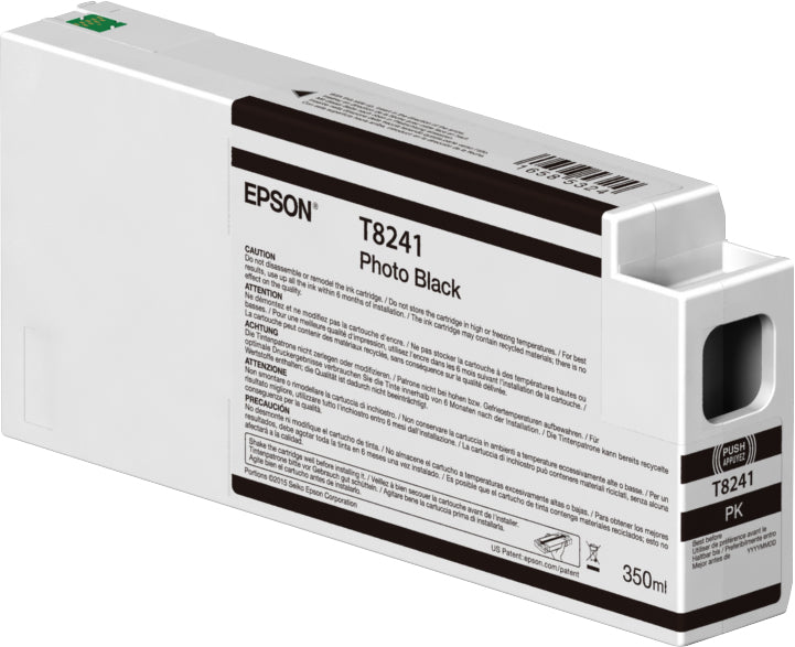 Epson T8241 - 350 ml - photo black - original - ink cartridge - for SureColor SC-P6000, SC-P7000, SC-P7000V, SC-P8000, SC-P9000, SC-P9000V