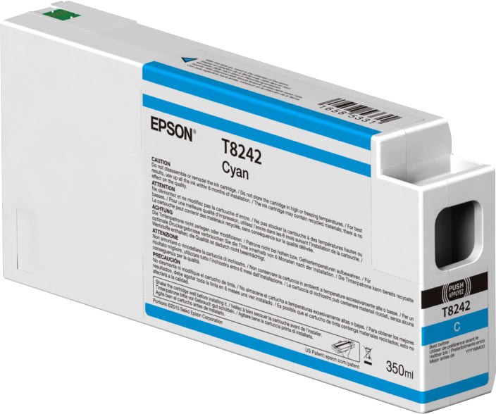 Epson T824200 - 350 ml - cyan blue - original - ink cartridge - for SureColor SC-P6000, SC-P7000, SC-P7000V, SC-P8000, SC-P9000, SC-P9000V