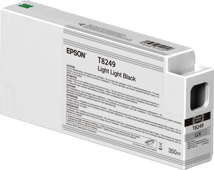 Epson T824900 - 350 ml - clear light black - original - ink cartridge - for SureColor SC-P6000, SC-P7000, SC-P7000V, SC-P8000, SC-P9000, SC-P9000V