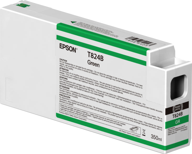 Epson T824B00 - 350 ml - green - original - ink cartridge - for SureColor SC-P7000, SC-P7000V, SC-P9000, SC-P9000V