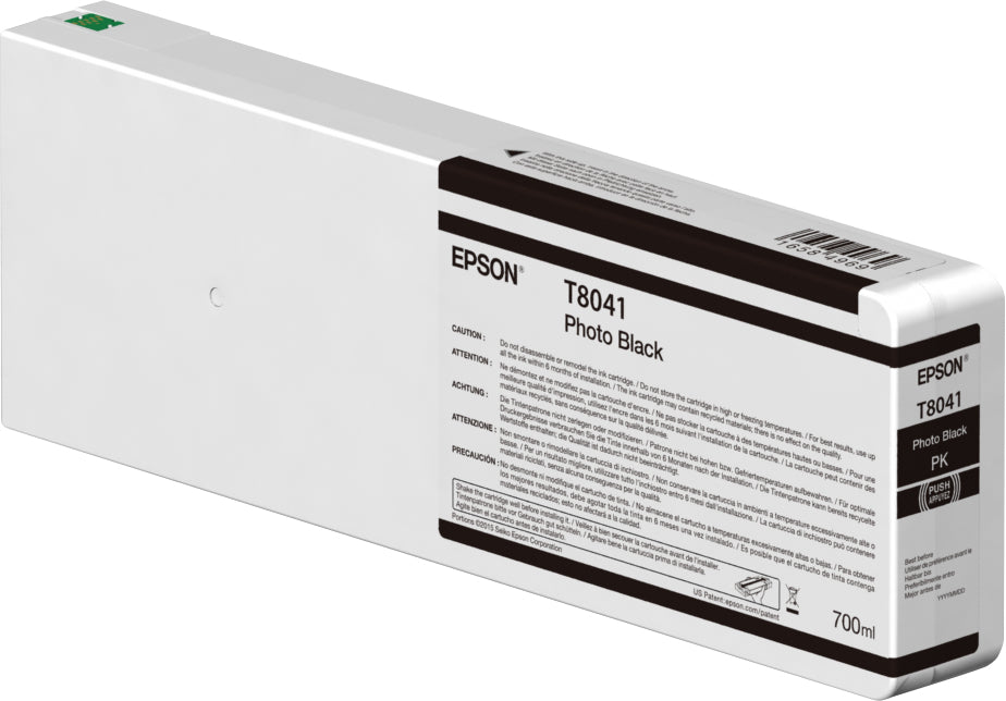 Epson T804100 - 700 ml - photo black - original - ink cartridge - for SureColor SC-P6000, SC-P7000, SC-P7000V, SC-P8000, SC-P9000, SC-P9000V