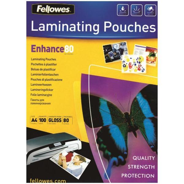 Fellowes - 80 micras - A4 (210 x 297 mm) bolsas para plastificar