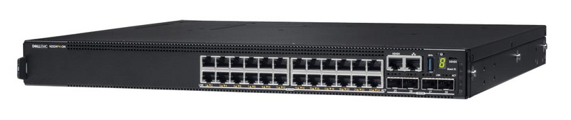 Dell PowerSwitch N2224PX-ON - Interruptor - L3 - Administrado - 12 x 10/100/1000/2.5G (PoE+) + 12 x 1/2.5G (PoE++) + 4 x 25 Gigabit SFP28 - fluxo de ar frente para trás - montável em trilho - PoE++ - CAMPUS Smart Value
