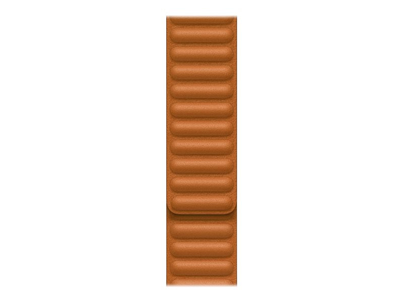 45mm Golden Brown Leather Link - M/L