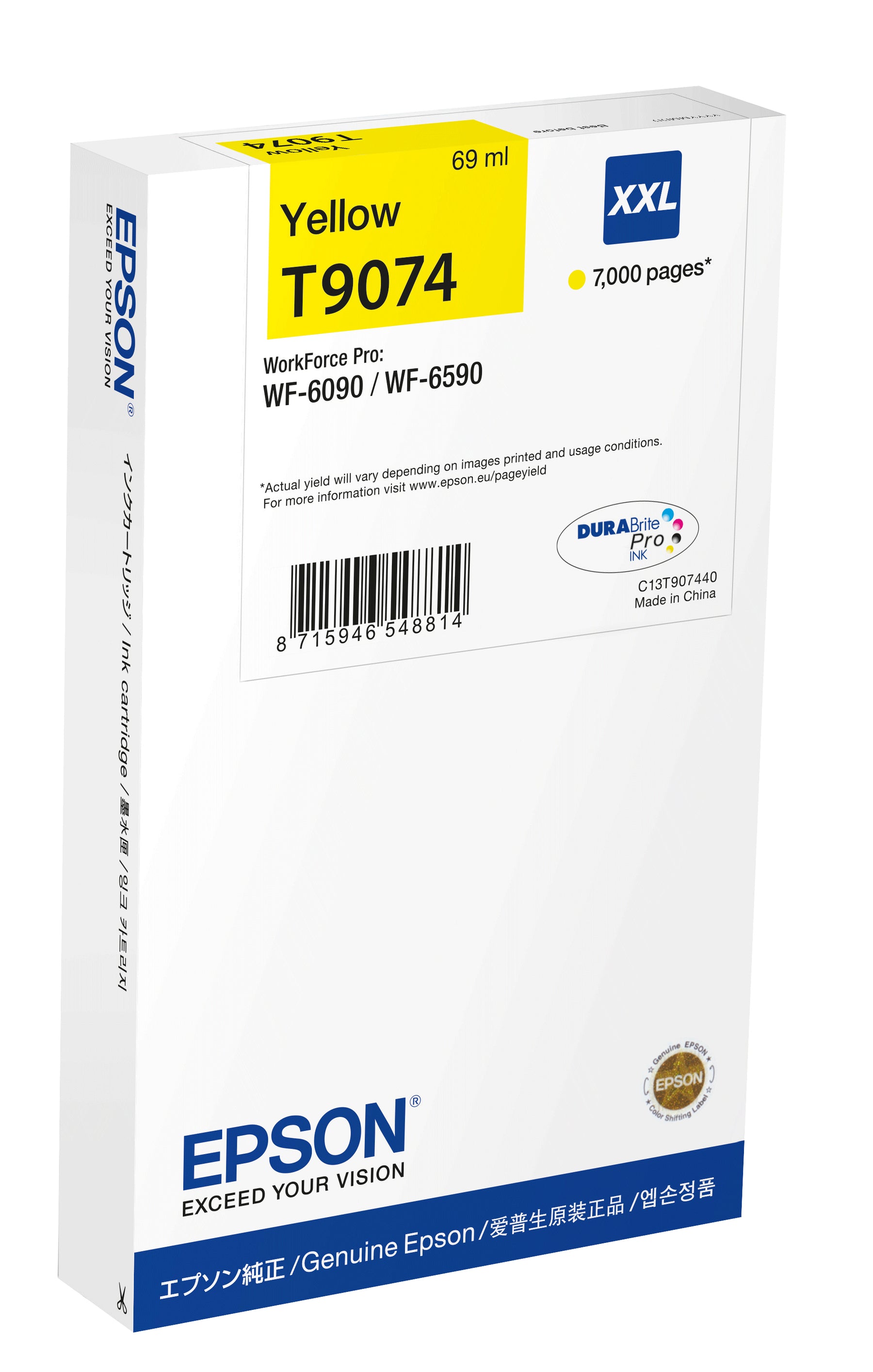 EPSON YELLOW INK WF-6590/6090 XXL