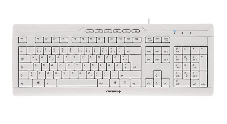 CHERRY STREAM 3.0 - Keyboard - USB - Spanish - switch: CHERRY SX - light gray