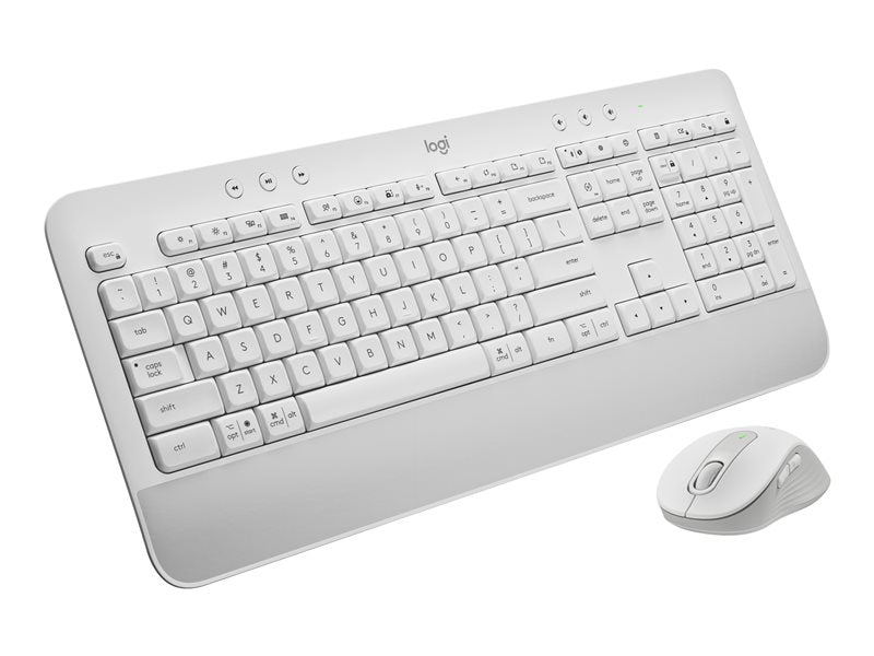 Logitech Signature MK650 for Business - Conjunto de teclado e rato - sem fios - 2.4 GHz, Bluetooth LE - QWERTY - Italiano - branco sujo