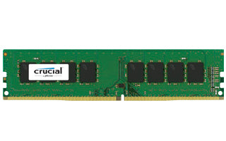 Crucial - DDR4 - kit - 8 GB: 2 x 4 GB - DIMM 288-pin - 2400 MHz / PC4-19200 - CL17 - 1.2 V - unbuffered - sem ECC