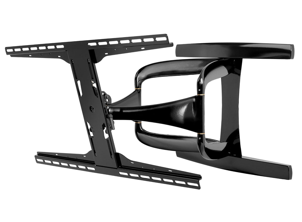 Peerless-AV Designer Series SUA771PU - Kit de montaje (montaje en pared con bisagras) - para panel plano - epoxi fundido - negro brillante - tamaño de pantalla: 42"-90" - montable en pared