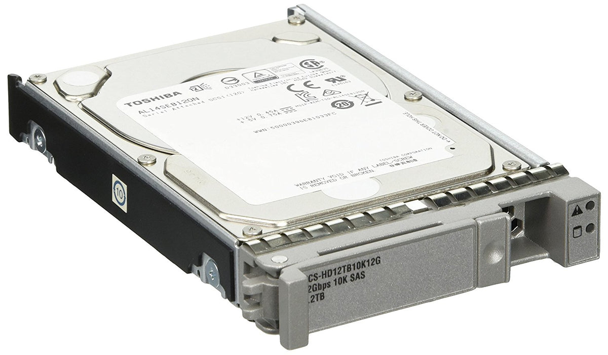 Cisco - Hard disk - 1.2 TB - hot-swappable - 2.5" SFF - SAS 12Gb/s - 10000 rpm - for UCS SmartPlay C220 M4S, SmartPlay Select B200 M4, SmartPlay Select C240 M4SX