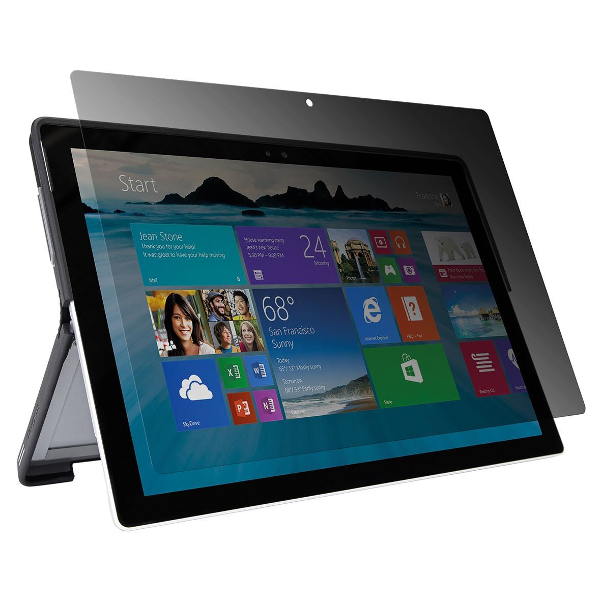 Targus Privacy Screen - Filtro de privacidade tablet PC - 12,3" de largura - para Microsoft Surface Pro (meados de 2017), Pro 4