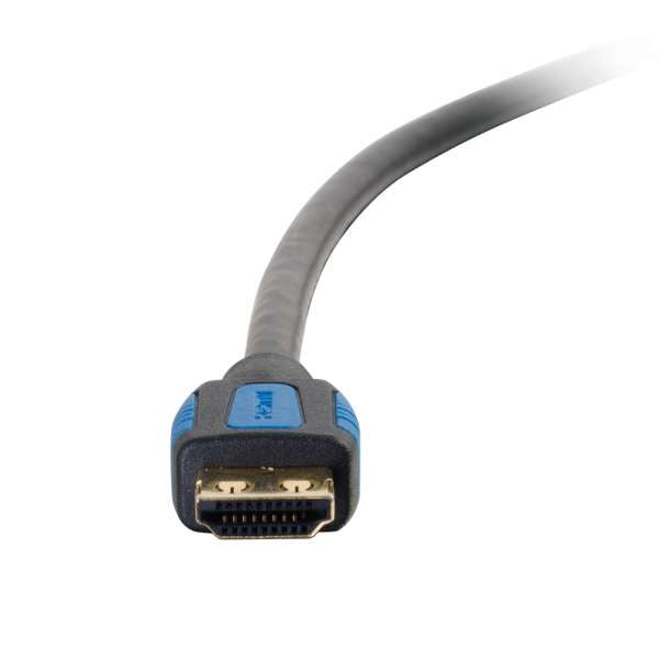 C2G 3m High Speed HDMI Cable with Gripping Connectors - HDMI Cable with Ethernet - HDMI Male to HDMI Male - 3m - Shielded - Black - 4K Support
