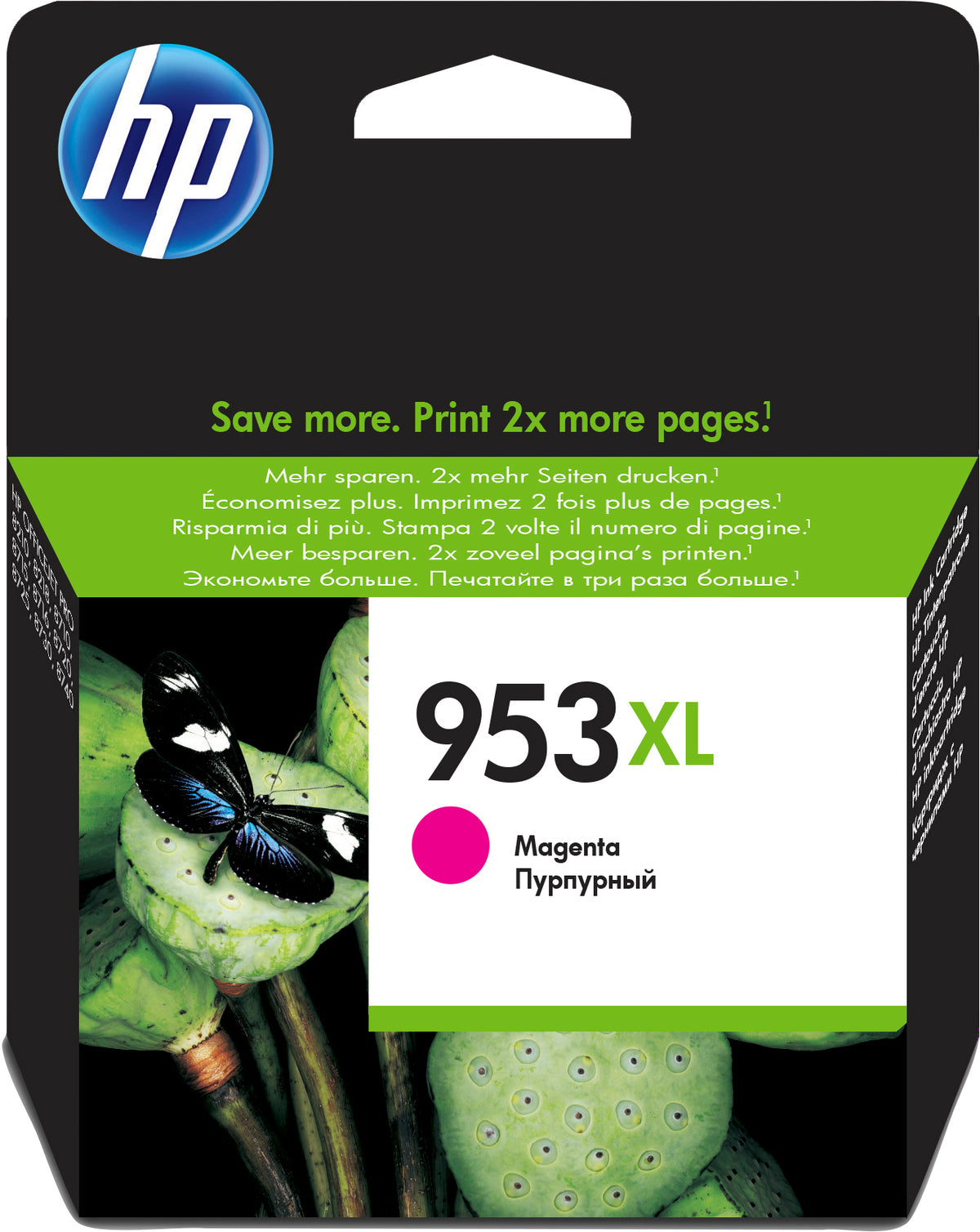 HP 953XL - 18.5 ml - High Yield - magenta - original - blister pack - ink cartridge - for Officejet Pro 77XX, 82XX, 87XX