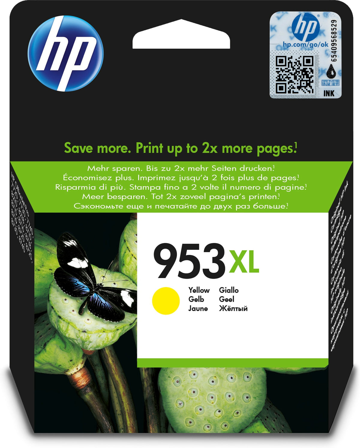 HP 953XL - 18 ml - High Performance - yellow - original - blister pack - ink cartridge - for Officejet Pro 77XX, 82XX, 87XX