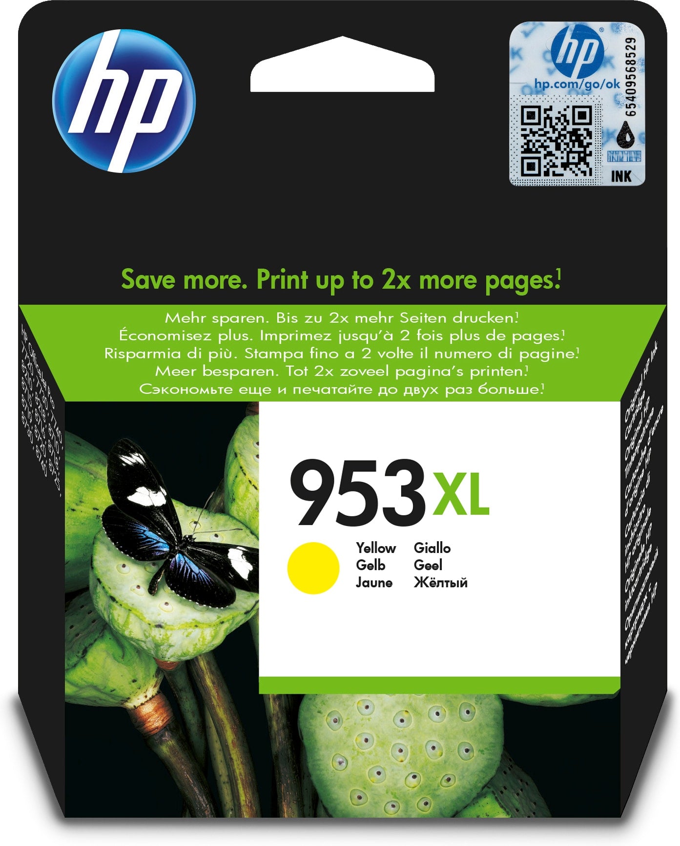 HP 953XL - 18 ml - Alto Rendimento - amarelo - original - blister - tinteiro - para Officejet Pro 77XX, 82XX, 87XX