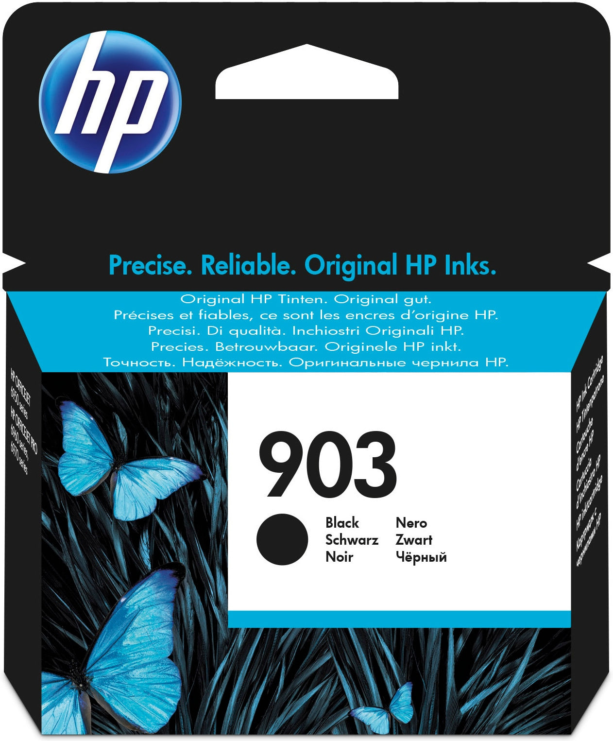 HP 903 - 8 ml - preto - original - tinteiro - para Officejet 6951, 6954, 6962, Officejet Pro 6960, 6961, 6970, 6971, 6974, 6975