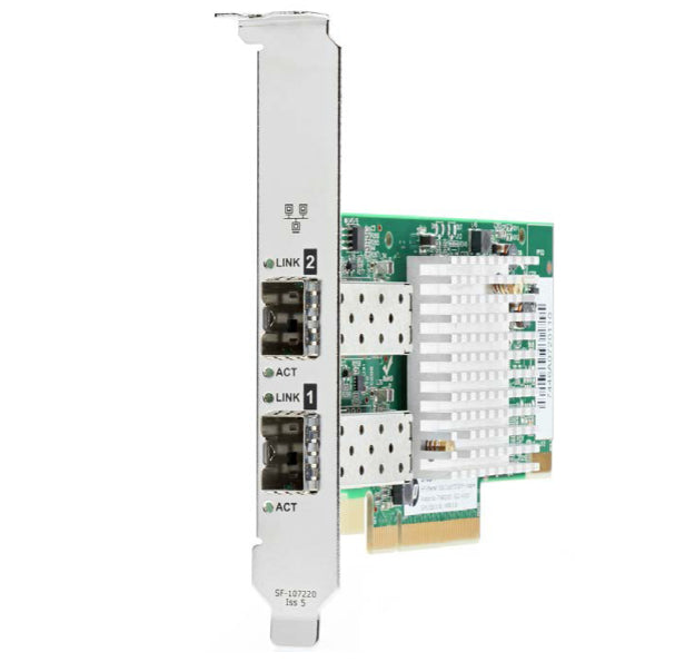 HPE 562SFP+ - Network Adapter - PCIe 3.0 x8 - 10 Gigabit SFP+ x 2 - for Apollo 4200 Gen10, Edgeline e920, ProLiant DL360 Gen10