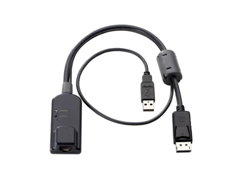HPE KVM Console USB/DisplayPort Interface Adapter - USB / Video Adapter - RJ-45 (F) to USB, DisplayPort (M)