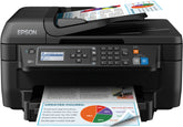 Epson WorkForce WF-2750DWF - Impresora multifunción - Color - Inyección de tinta - A4/Legal (soportes) - hasta 13 ppm (impresión) - 150 hojas - 33,6 Kbps - USB 2.0, Wi-Fi(n)