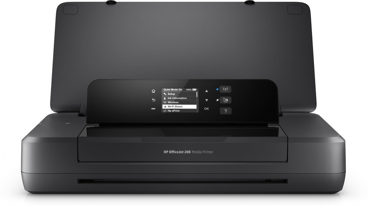 Impresora móvil HP Officejet 200 - Impresora - color - inyección de tinta - A4/Legal - 1200 x 1200 ppp - hasta 20 ppm (mono) / hasta 19 ppm (color) - capacidad: 50 hojas - USB 2.0, USB host, Wi - fi