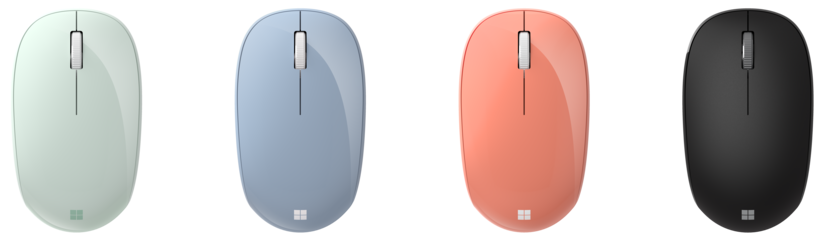 Microsoft Bluetooth Mouse - Mouse - optical - 3 buttons - wireless - Bluetooth 5.0 LE - pastel blue